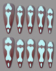 Bone of Contention (Fluorescent) Handmade Press On Nails