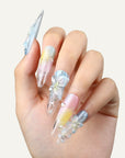 Serenity Bloom Handmade Press On Nails