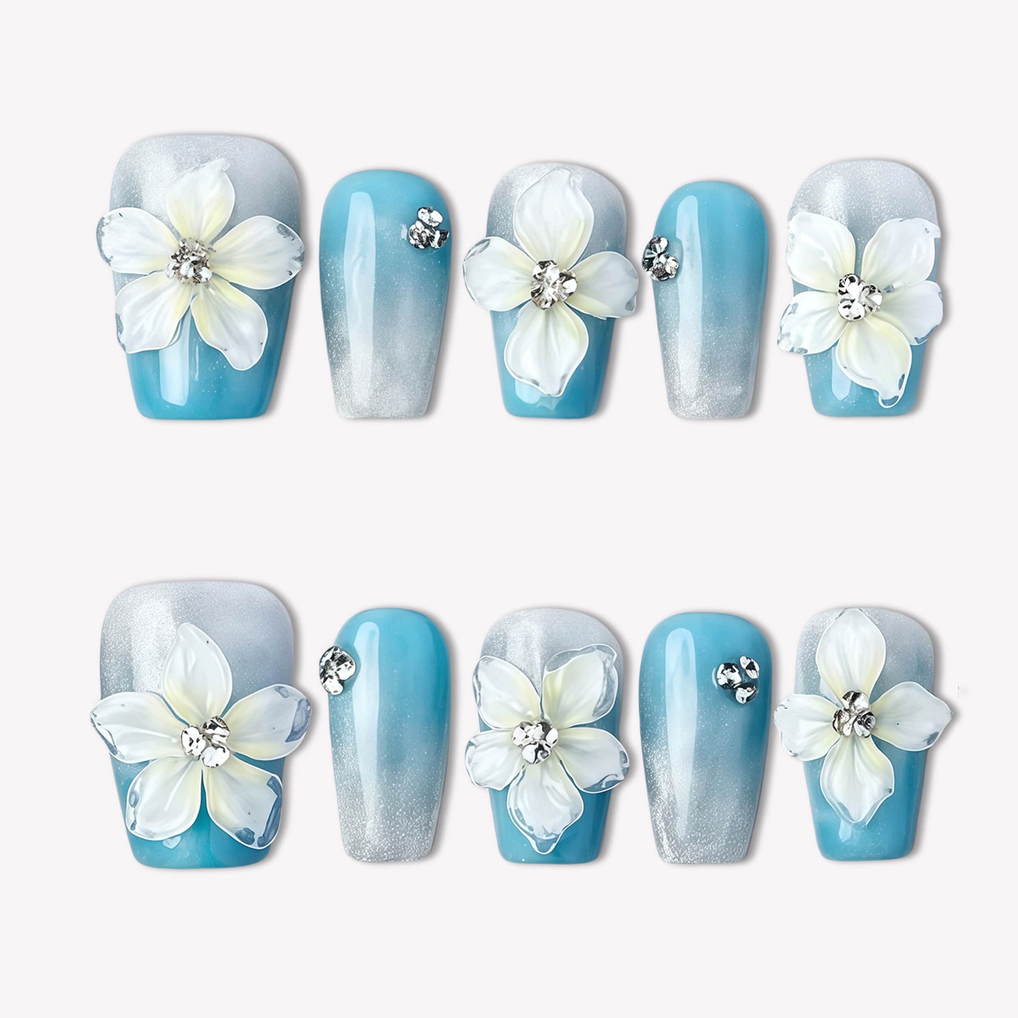 Phuket Breeze Handmade Press On Nails