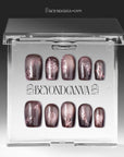 Amber Nocturne Handmade Press On Nails