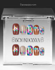 Mosaic Glass Handmade Press On Nails