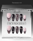 Noir Chantilly Handmade Press On Nails