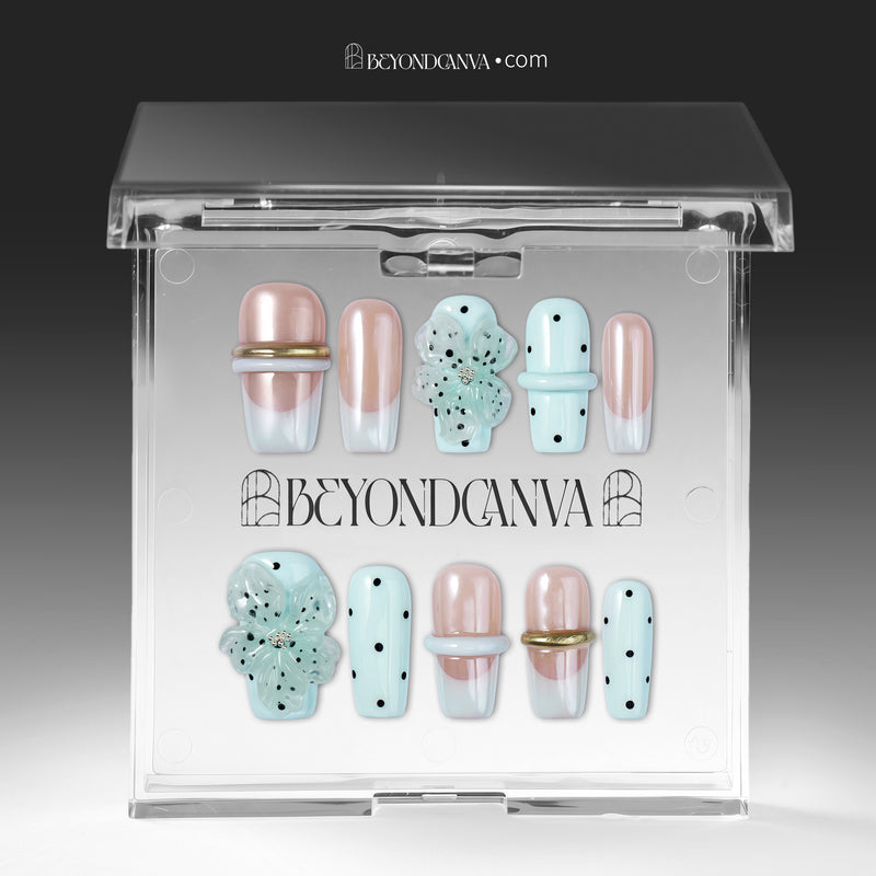 Mint Chocolate Chip Handmade Press On Nails