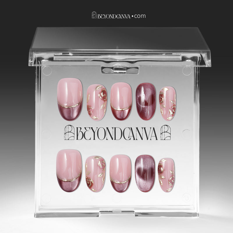 Velvet Rose Handmade Press On Nails