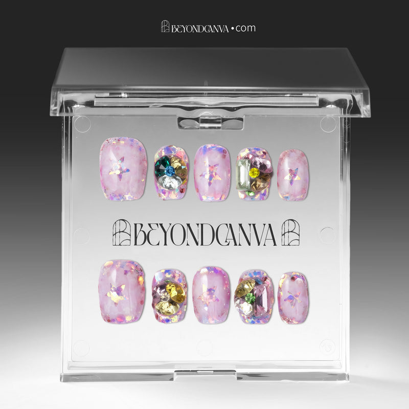 Starlight Galaxy Handmade Press On Nails