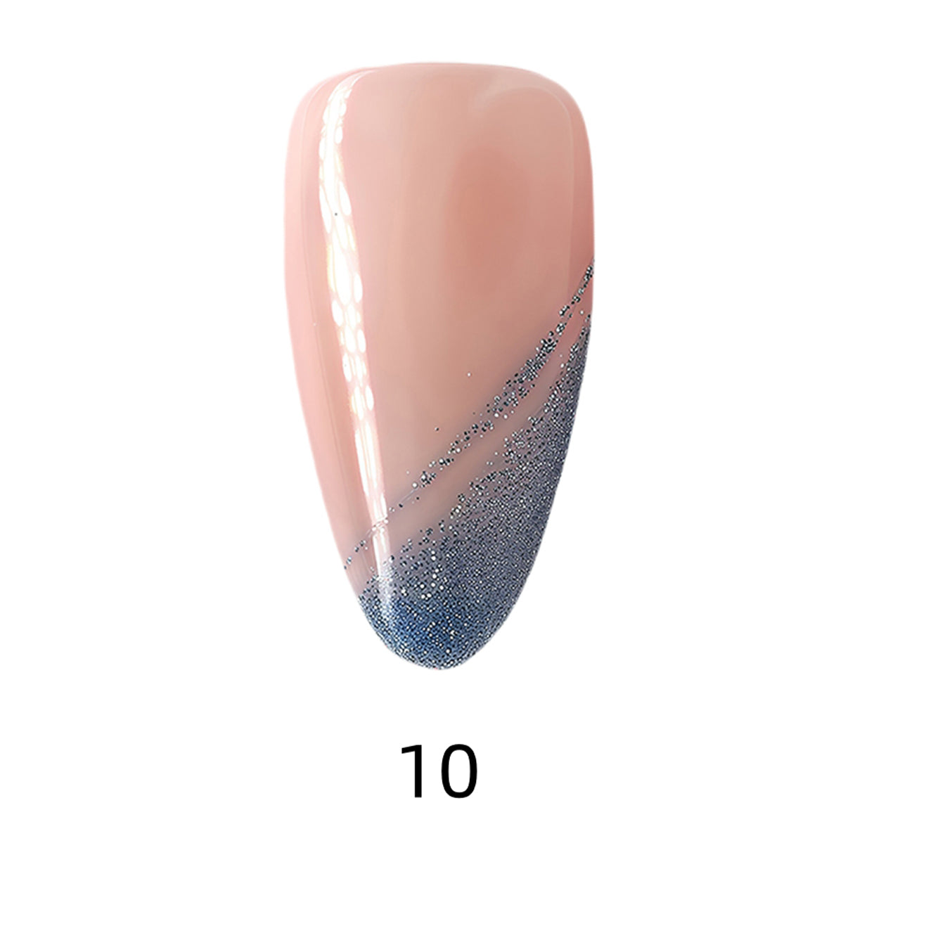 Side Bangs French Long Almond Palette Handmade Press On Nails