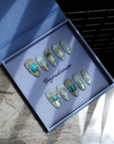 Celestial Veil Handmade Press On Nails