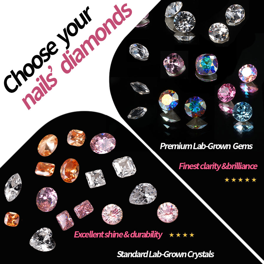 Glacier Jewel Handmade Press On Nails