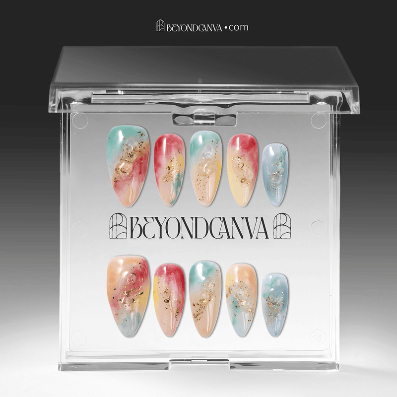 Auroral Whispers Handmade Press On Nails