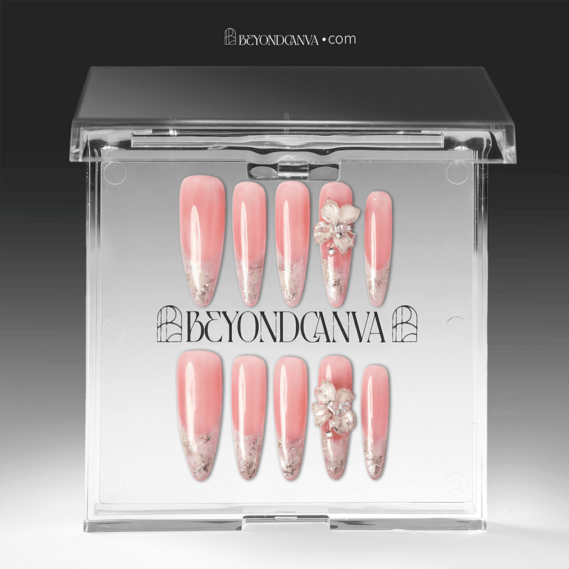 Glowy Babe Handmade Press On Nails