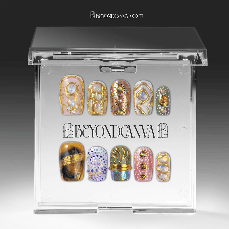 Golden Muse Handmade Press On Nails