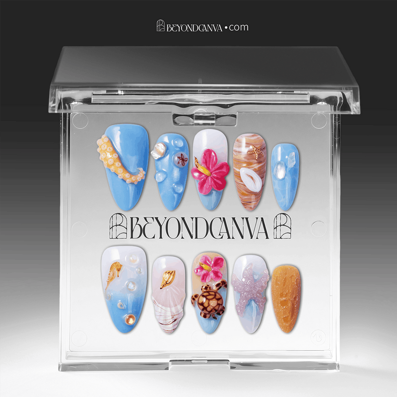 Island Echo Handmade Press On Nails