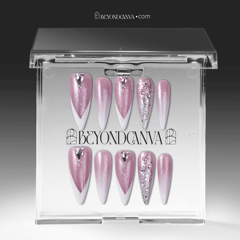 Diamond Dust Handmade Press On Nails