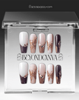 Rosegold Flutter Handmade Press On Nails