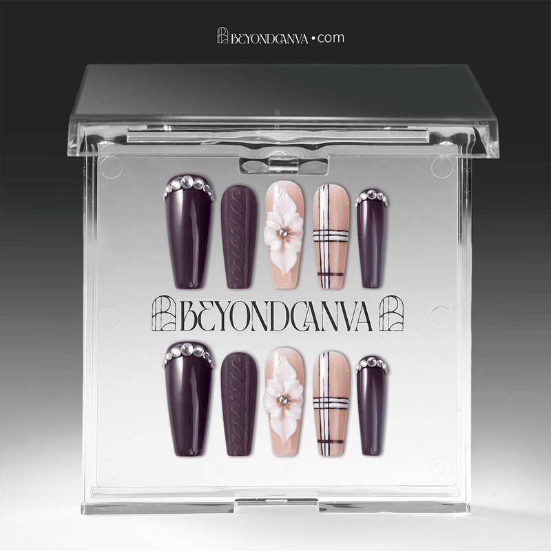 Winter Serenade Handmade Press On Nails