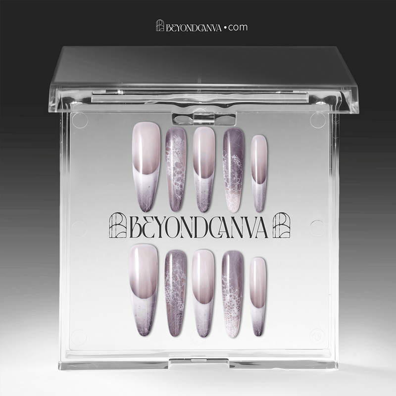 Himalayan Mist Handmade Press On Nails