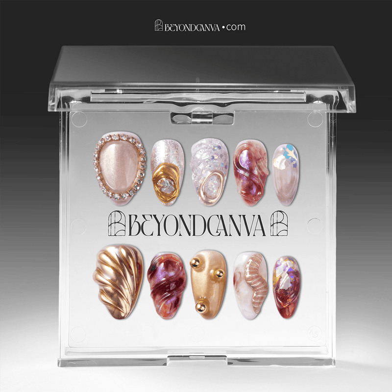 Molten Mirage Handmade Press On Nails