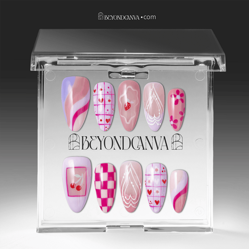 Candy Crush Handmade Press On Nails