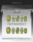 Emerald Crown Handmade Press On Nails