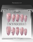 Pink Fairy Dust Handmade Press On Nails