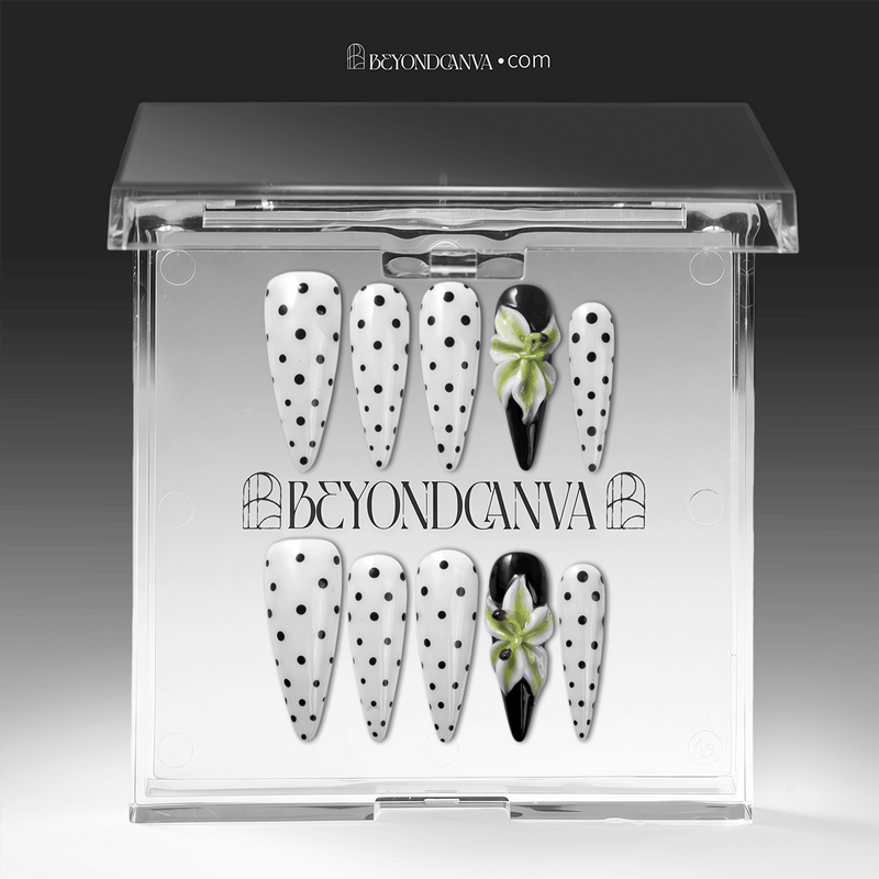 Eden Polka Handmade Press On Nails