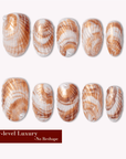 [Handcraft Trial]Sunset Shell Handmade Press On Nails