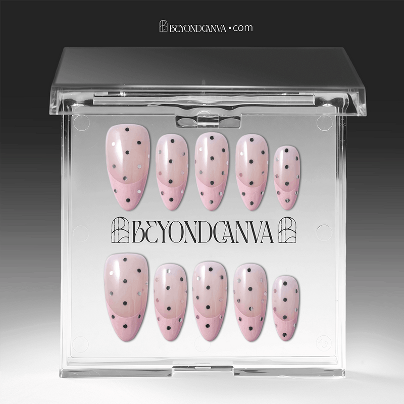 Playful Blush Handmade Press On Nails