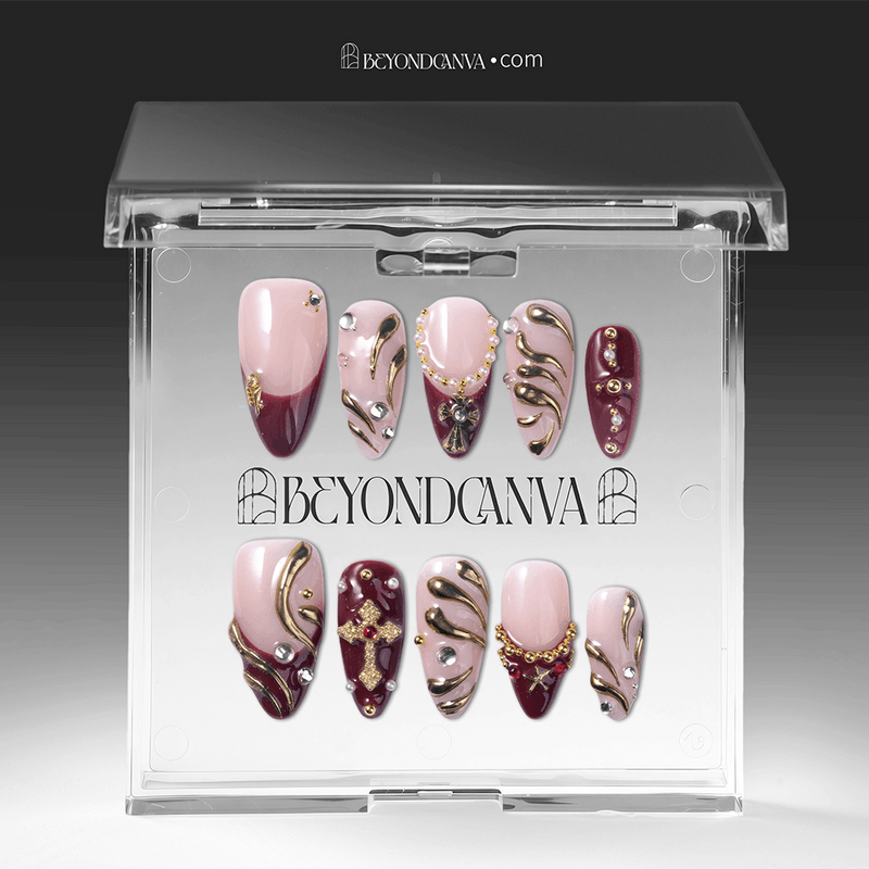 Crimson Chapel Handmade Press On Nails