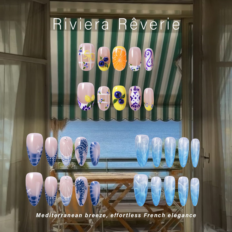 Riviera Rêverie Bundle Handmade Press On Nails