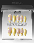 Lemon Bloom Handmade Press On Nails