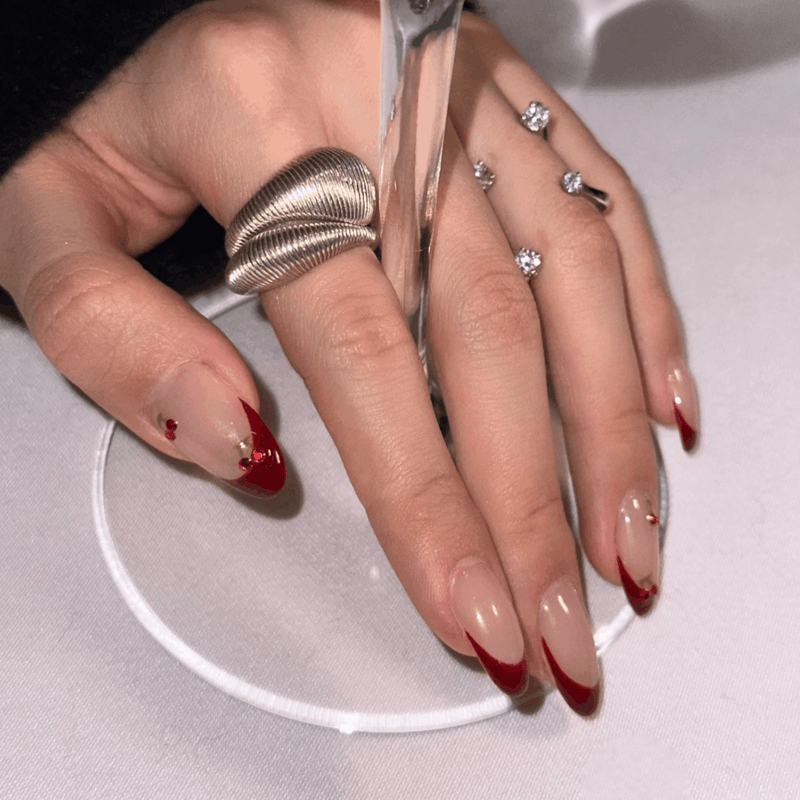 Crimson Sonata Bundle Handmade Press On Nails