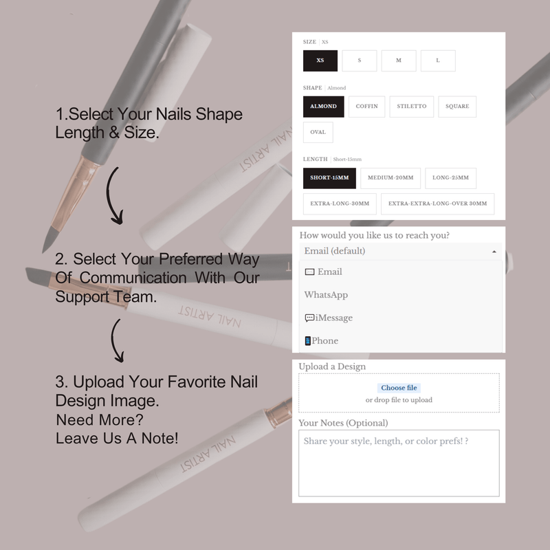 Customized Press On Nails ($9.99 Deposit)
