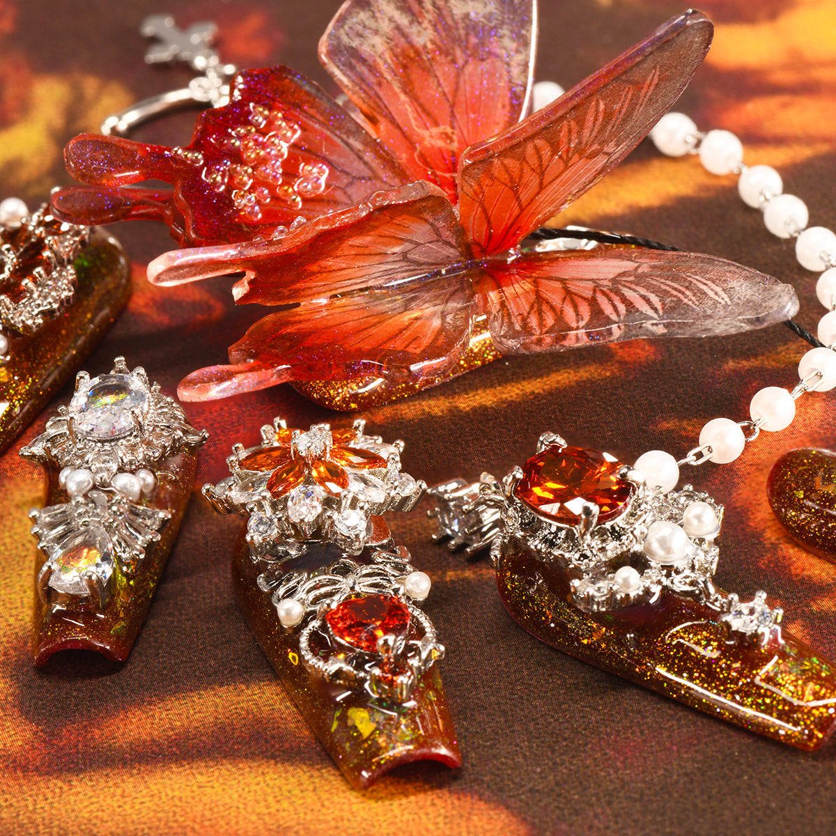 Regal Amber Adornments