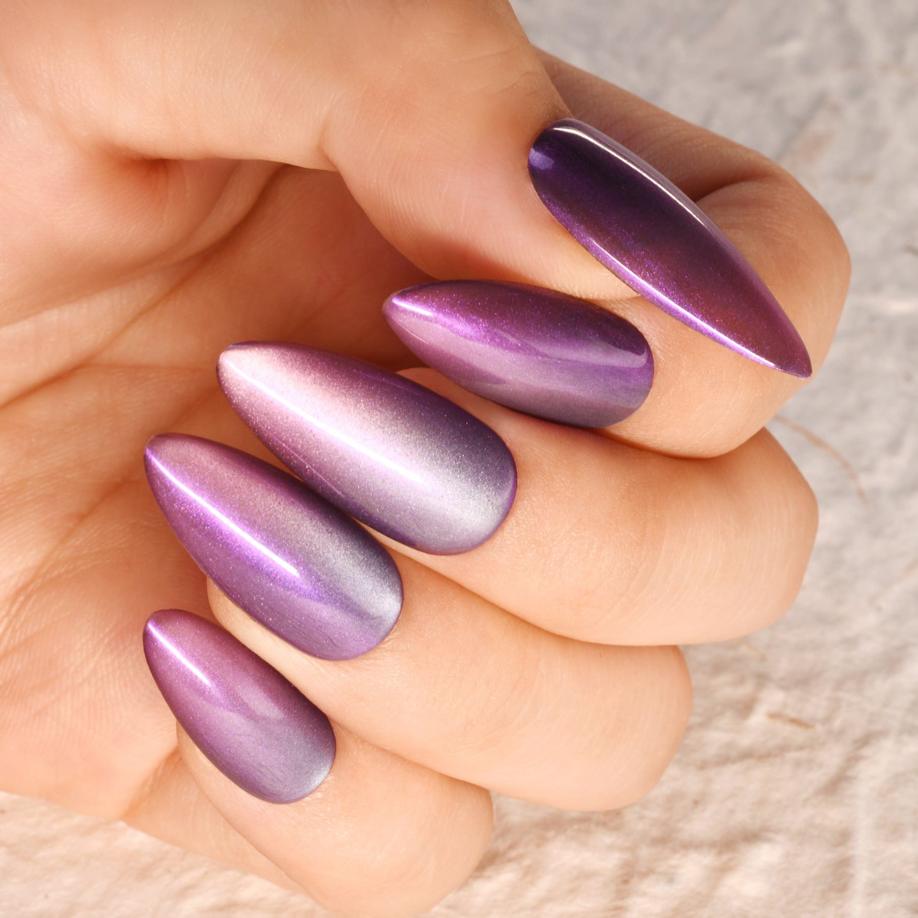 Mystic Amethyst Handmade Press On Nails