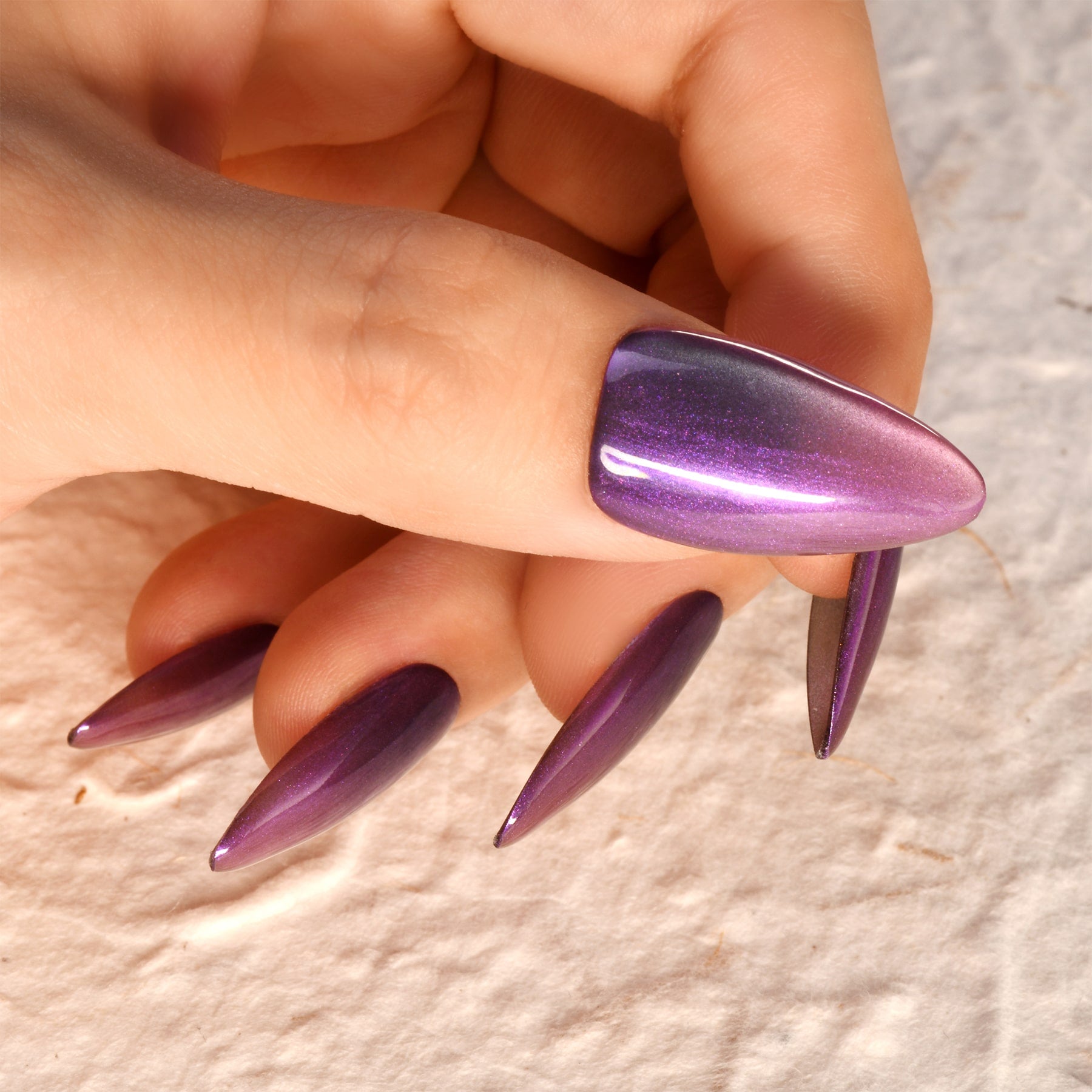 Mystic Amethyst Handmade Press On Nails