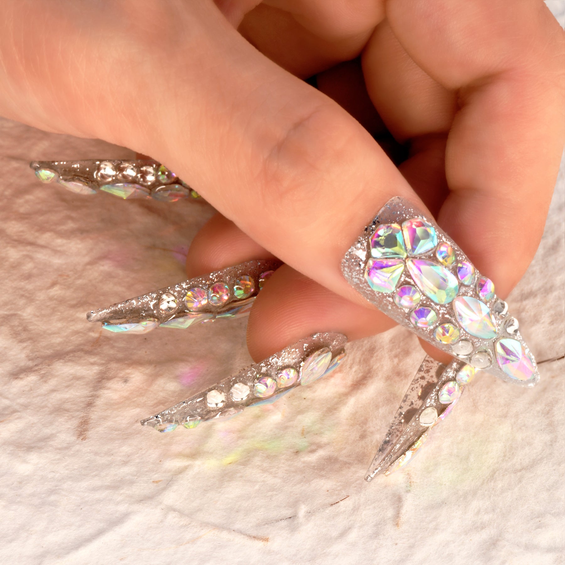 Diamond Prism Handmade Press On Nails