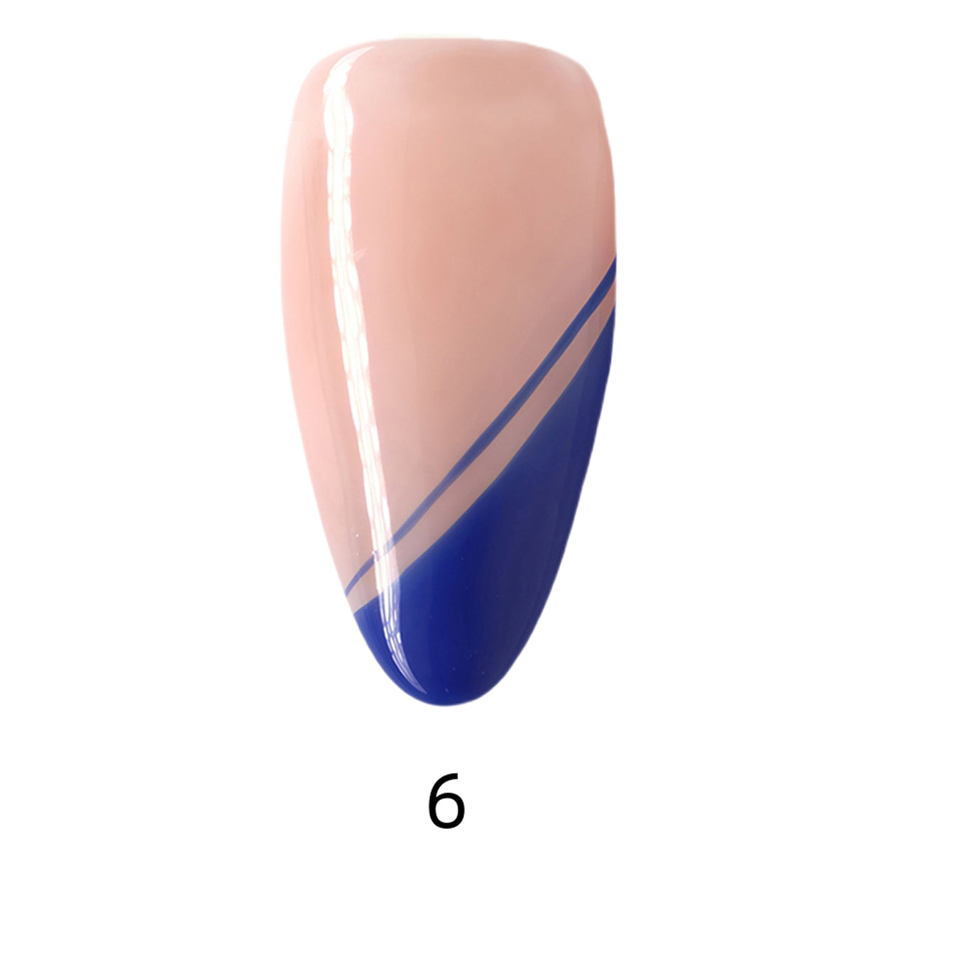 Side Bangs French Long Almond Palette Handmade Press On Nails