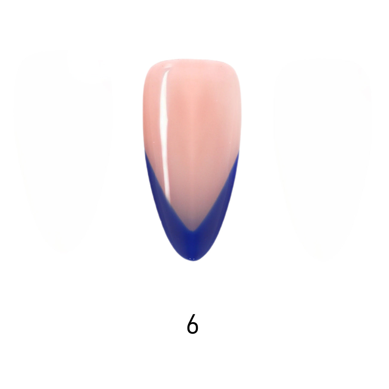 V Letter French Long Almond Palette Handmade Press On Nails