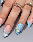 Ocean Whisper Handmade Press On Nails