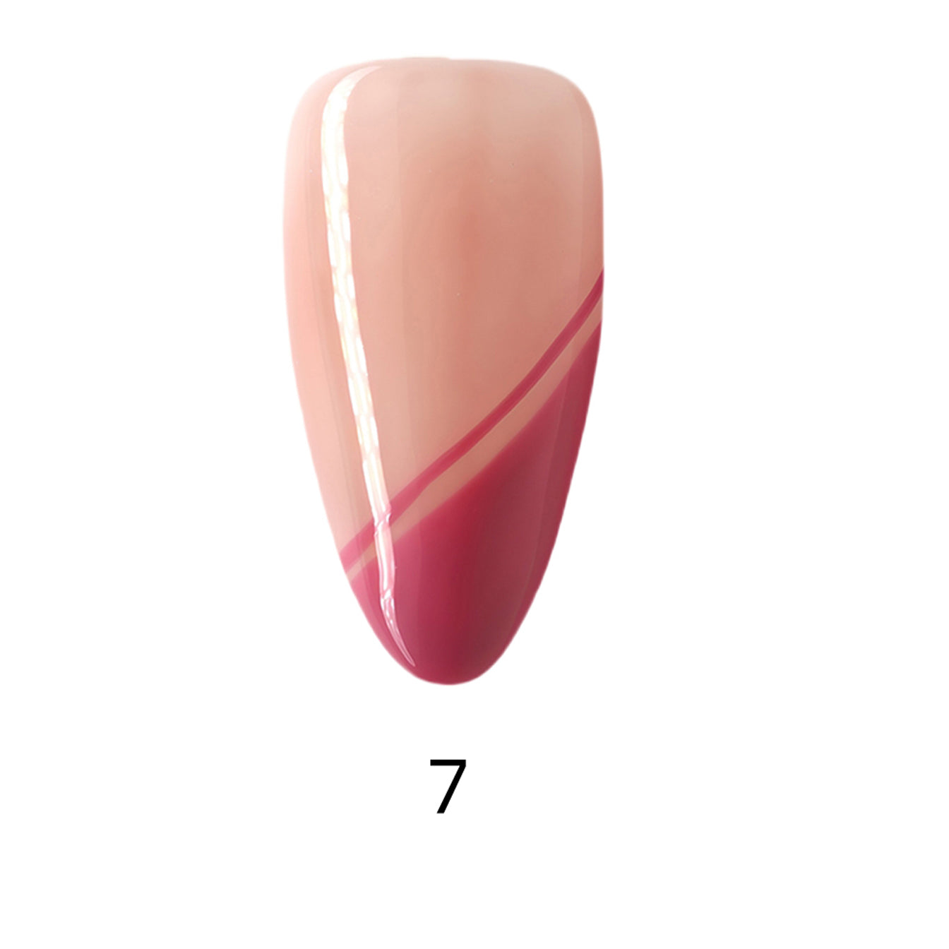 Side Bangs French Long Almond Palette Handmade Press On Nails