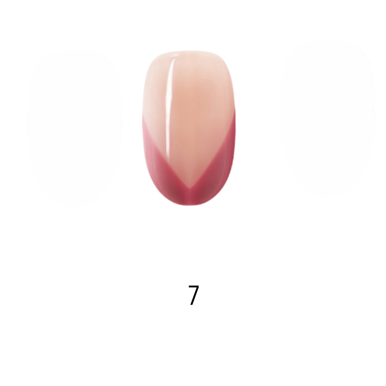 V Letter French Medium Oval Palette Handmade Press On Nails