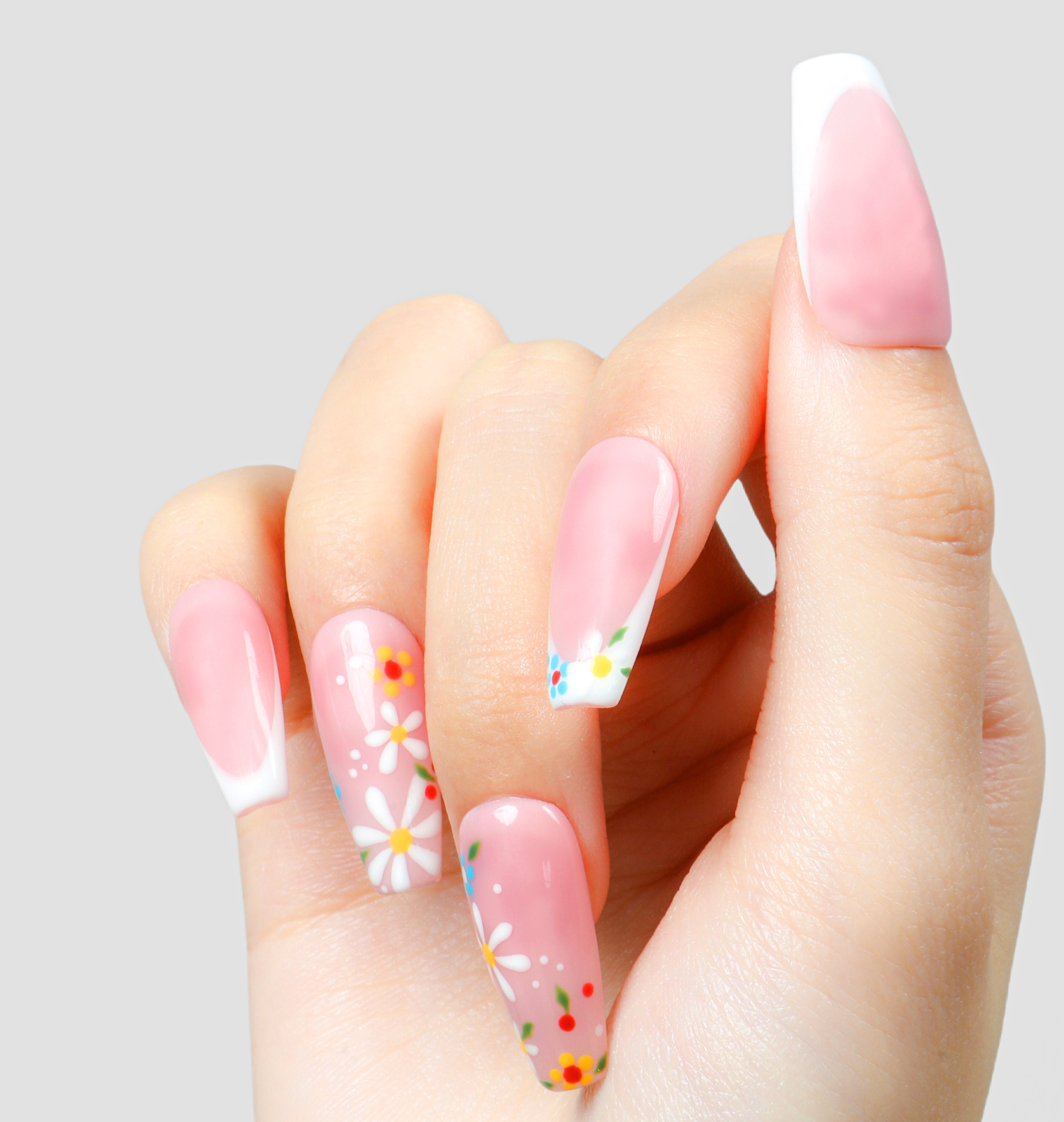 Spring Bloom Handmade Press On Nails