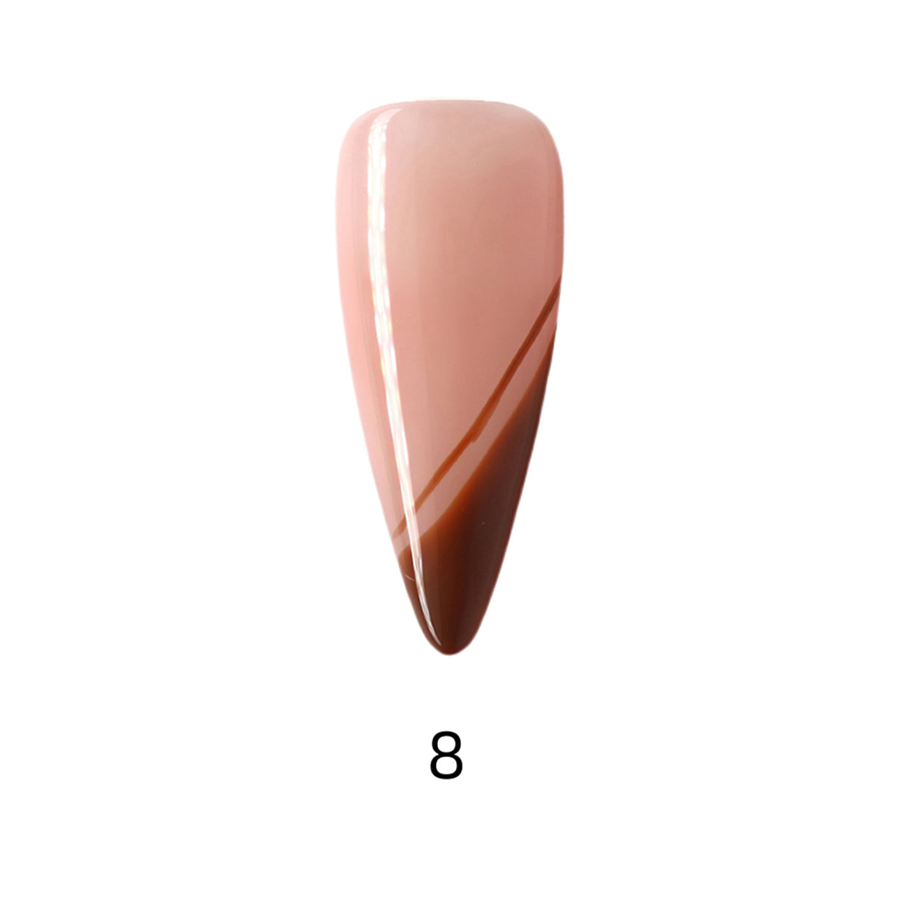 Side Bang French Extra Long Stelitto Palette Handmade Press On Nails