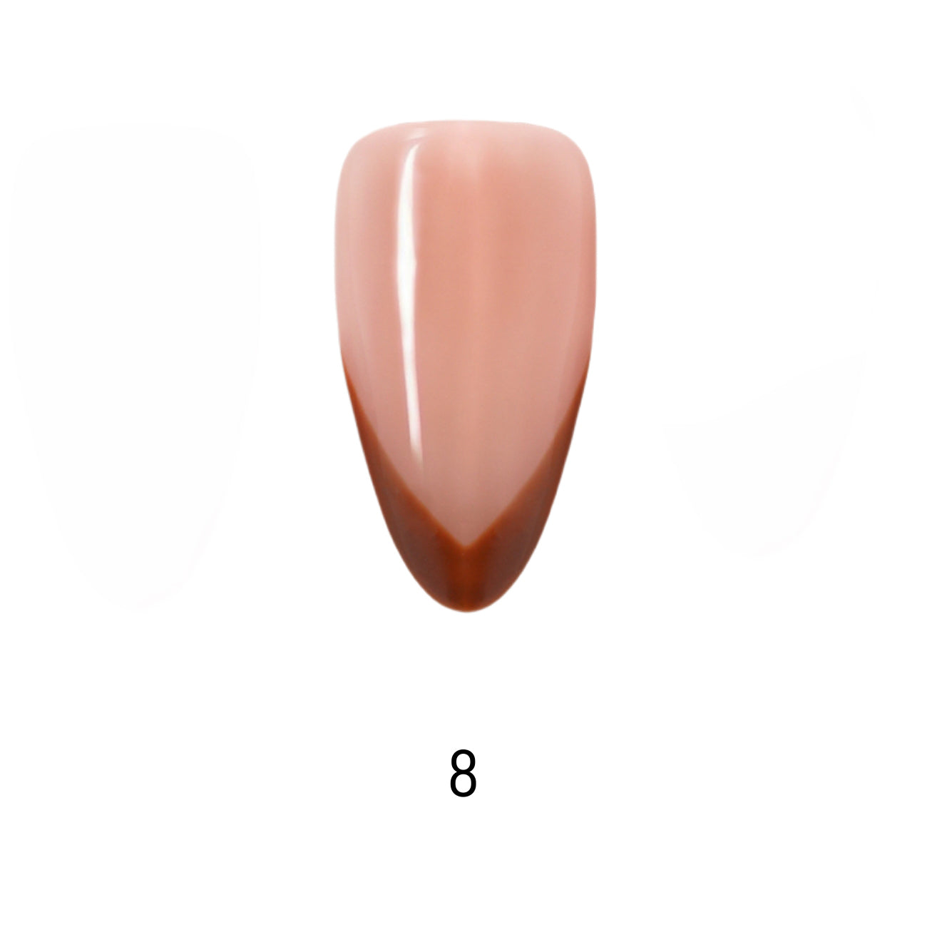 V Letter French Long Almond Palette Handmade Press On Nails