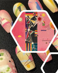 Geometric Pink Rhythm Customized