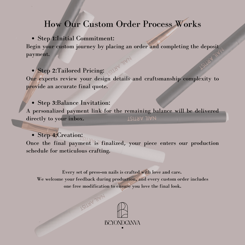 Customized Press On Nails ($9.99 Deposit)