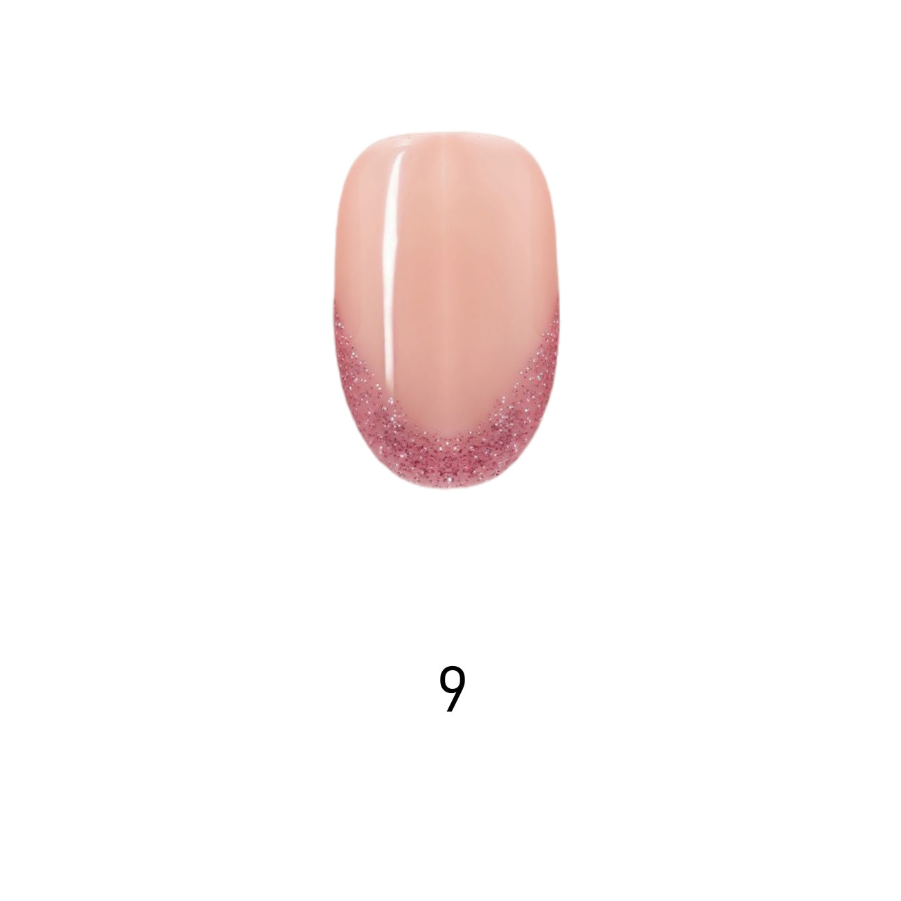 V Letter French Medium Oval Palette Handmade Press On Nails