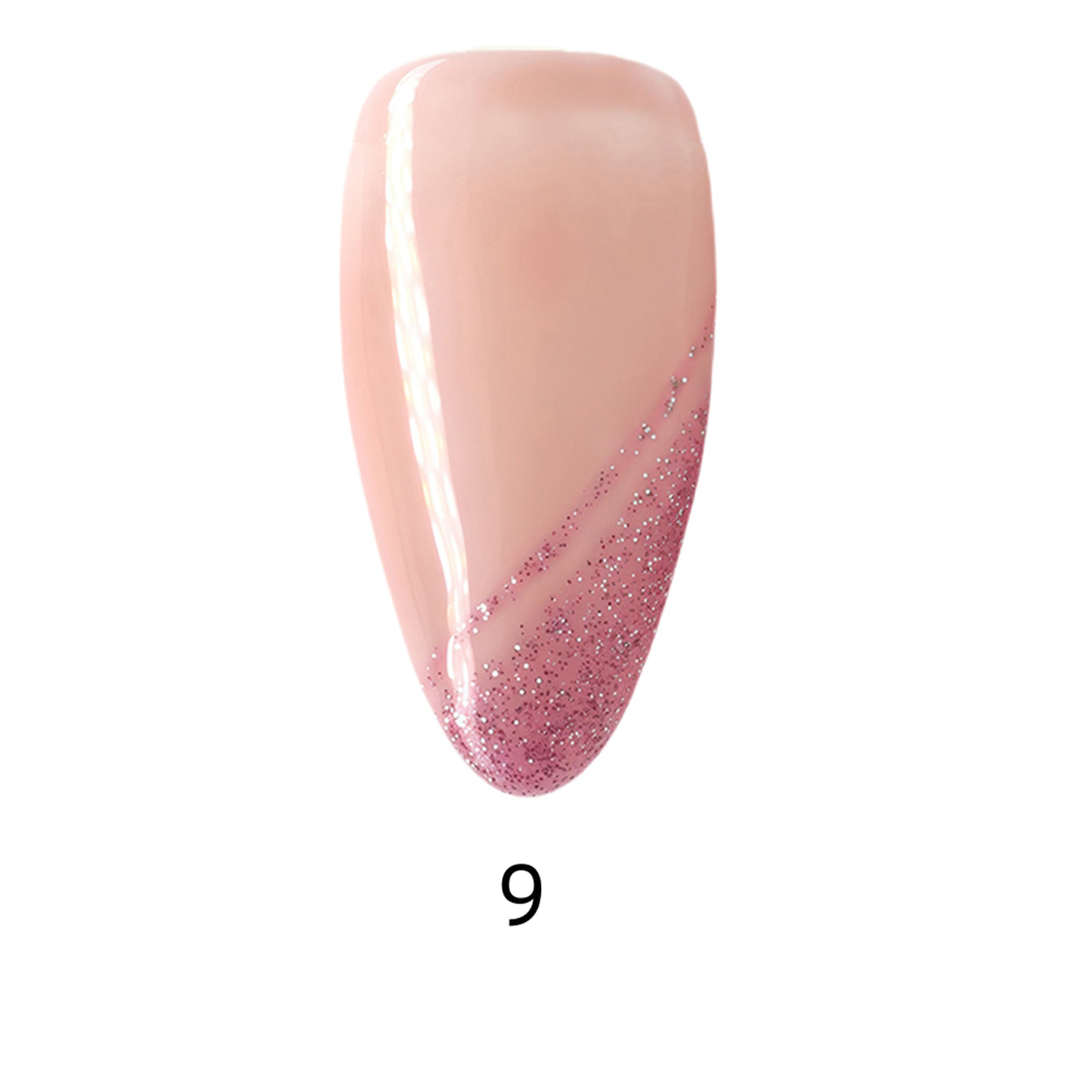 Side Bangs French Long Almond Palette Handmade Press On Nails