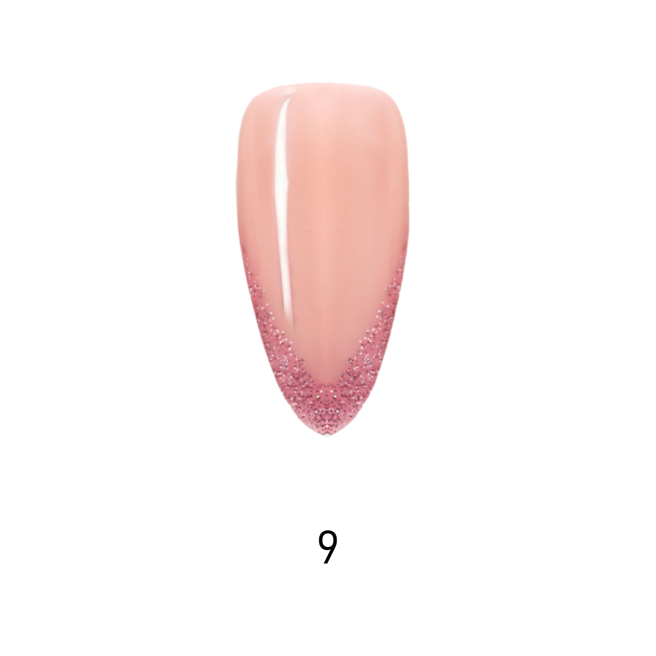 V Letter French Long Almond Palette Handmade Press On Nails