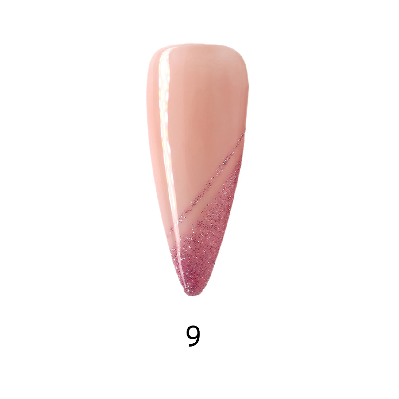 Side Bang French Extra Long Stelitto Palette Handmade Press On Nails